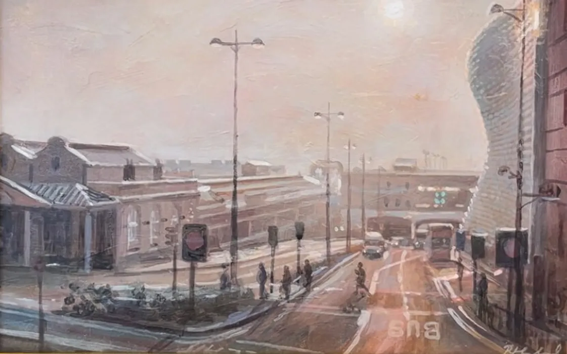 Early Morning Moor Street (36 x 28 cm framed)