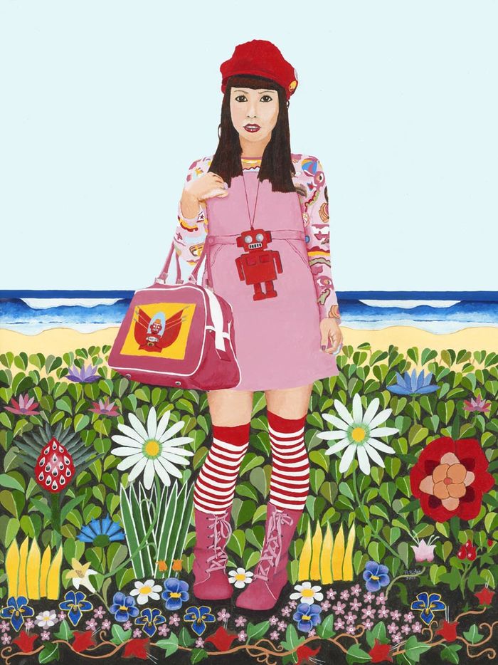 Fruit Girl at the Beach (SOLD)