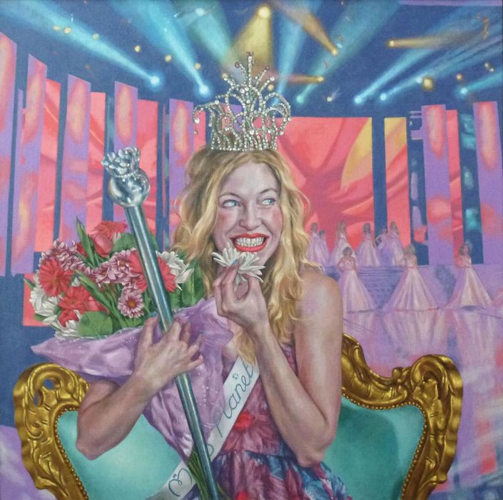 Laughing While Reigning SOLD Roxana Halls Colleyison Gallery