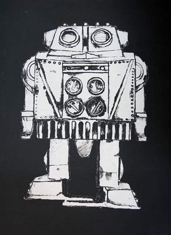 Silver Robot Silkscreen (Edition of 50 Copies) £300 Unframed